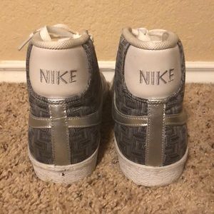 Nike Shoes - Silver Nike high tops Nike Shoes - Silver Nike high tops